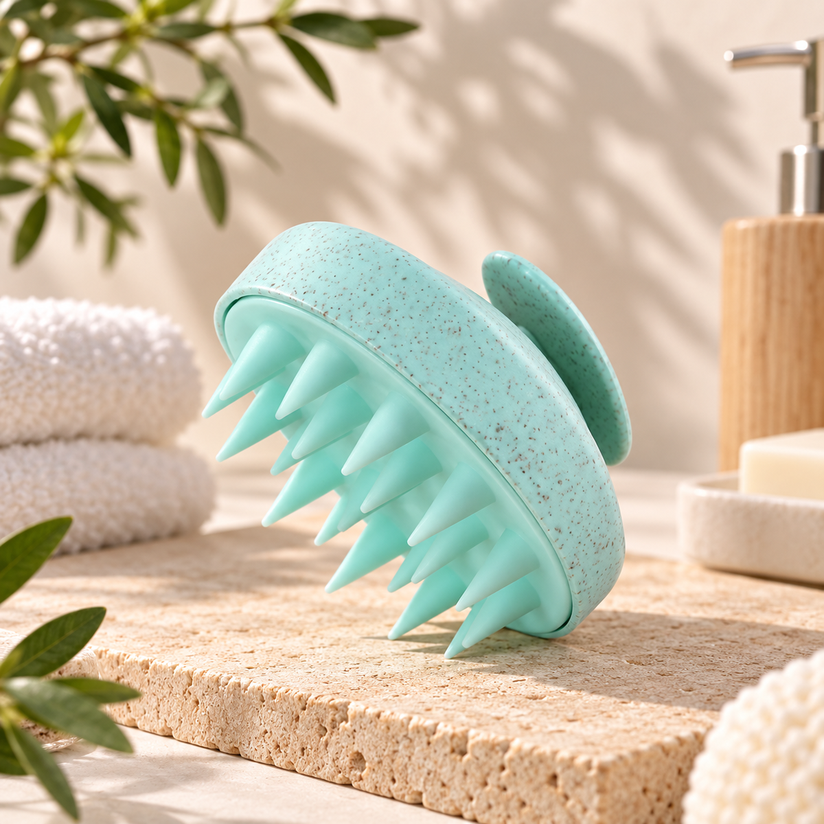 Brosse shampoing massante en silicone Ambralya